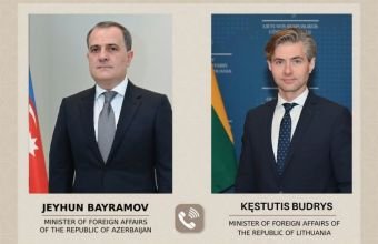 Ceyhun Bayramov ilə Kestutis Budris arasında telefon danışığı olub