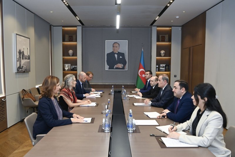 Ceyhun Bayramov Maqdalena Qrononu qəbul edib