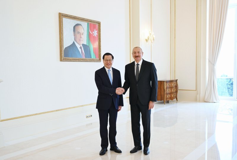 İlham Əliyev Çinin Baş prokurorunu qəbul edib -