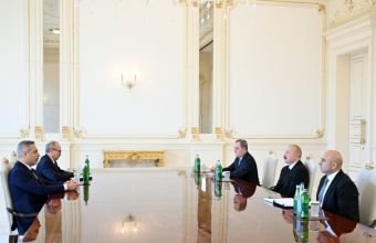 İlham Əliyev Hakan Fidanı qəbul edib
