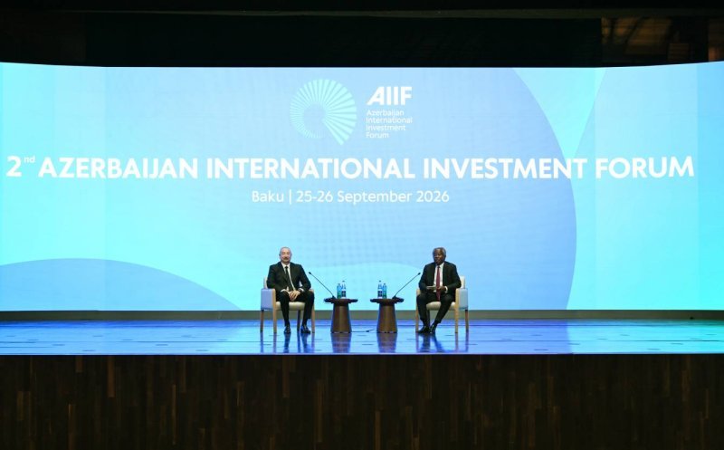 İlham Əliyev II Azərbaycan Beynəlxalq İnvestisiya Forumu çərçivəsində keçirilən tədbirdə iştirak edib
