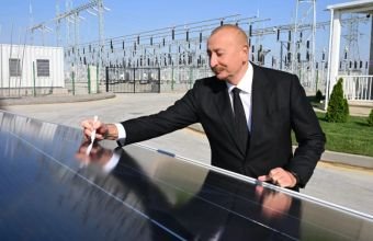 İlham Əliyev "Qobustan" Günəş Elektrik Stansiyasının açılışında iştirak edib