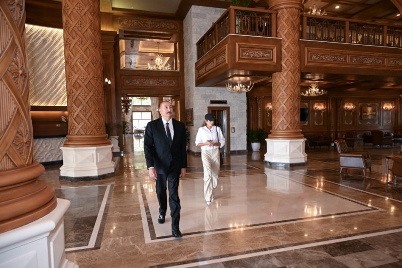 İlham Əliyev Şamaxıda "Pirqulu Park" hotelinin açılışında iştirak edib