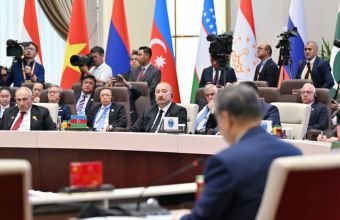 İlham Əliyev "ŞƏT plyus" formatında görüşdə çıxış edib