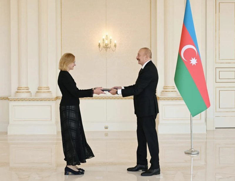İlham Əliyev Tiina Nirki qəbul edib