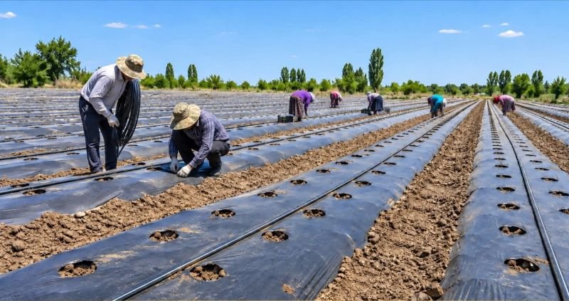 Kərimbəyli kəndində müasir üsullarla yeni çiyələk təsərrüfatı yaradılır