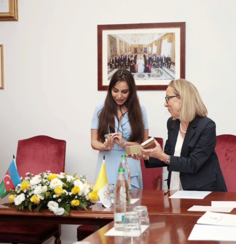 Leyla Əliyeva Raffaella Culiani ilə görüş keçirib