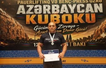 Naxçıvanlı idmançı ölkə kubokunun mükafatçısı olub