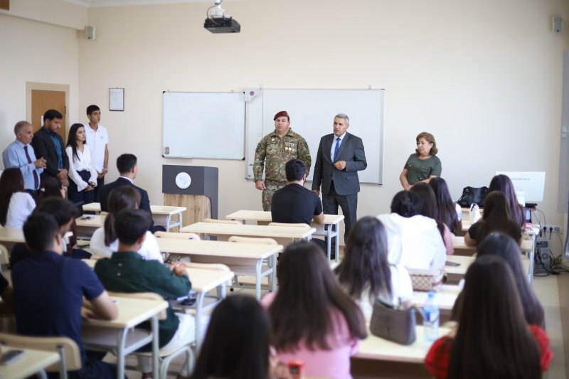 NDU-da ilk dərslər şəhid ailələri və qazilərlə keçirilib -
