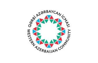 Qərbi Azərbaycan İcması diplomatların Qarabağa son səfərinə Ermənistanın reaksiyasını pisləyib