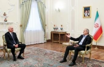 Şahin Mustafayev İran Prezidenti ilə görüşüb