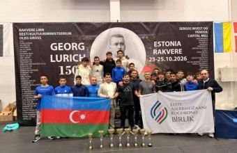 Azərbaycan komandası Estoniyada beynəlxalq güləş turnirinin qalibi olub