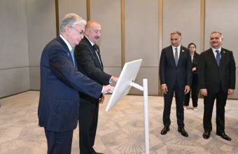 Azərbaycan və Qazaxıstan prezidentləri Trans-Xəzər Fiber-Optik Kabel Xəttinin açılışını ediblər -