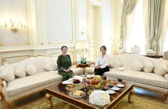 Azərbaycanın və Kambocanın birinci xanımları görüşüblər