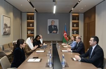 Ceyhun Bayramov Dima Əl-Yahyanın rəhbərlik etdiyi nümayəndə heyəti ilə görüşüb