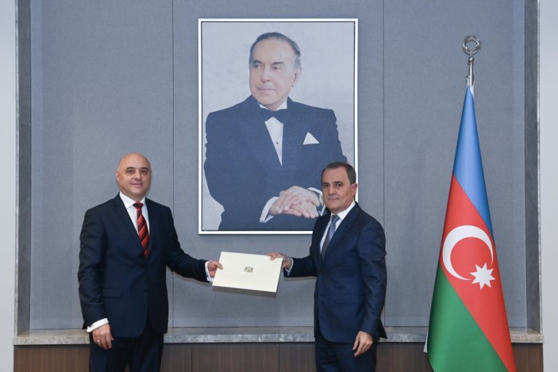 Ceyhun Bayramov Qiorqi Zakaraşvilini qəbul edib