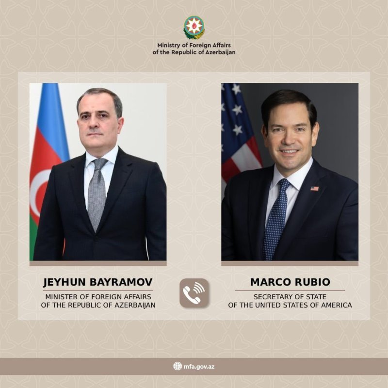 Ceyhun Bayramovla Marko Rubio arasında telefon danışığı olub
