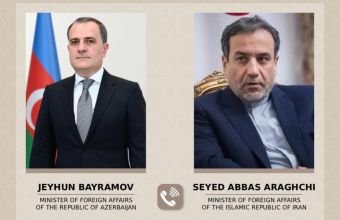 Ceyhun Bayramovla Seyid Abbas Əraqçi arasında telefon olub