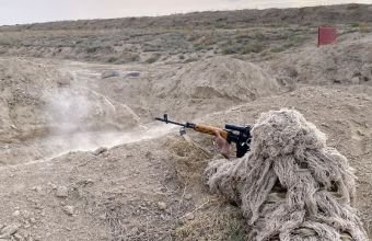 Hərbi vəzifəlilərin təlim toplanışı davam edir