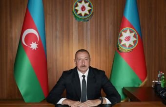 İlham Əliyev Azərbaycan-Timor-Leste yığmalarının oyununu izləyir