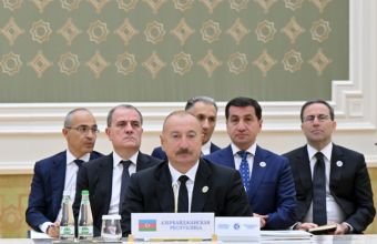 İlham Əliyev Azərbaycan və Mərkəzi Asiya Dövlət başçılarının 8-ci Məşvərət görüşündə çıxış edib -