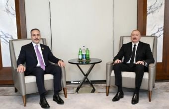 İlham Əliyev Türkiyənin xarici işlər nazirini qəbul edib