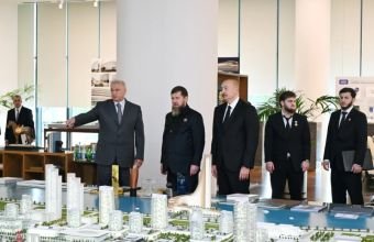 İlham Əliyev və Ramzan Kadırov "Bakı Ağ Şəhər"də olublar -