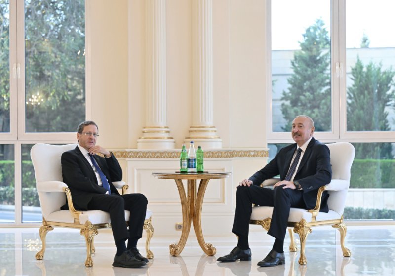 İlham Əliyevin İsrail Prezidenti ilə görüşü olub