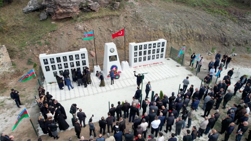 Laçında şəhidlərin xatirəsinə abidə kompleksi ucaldılıb -