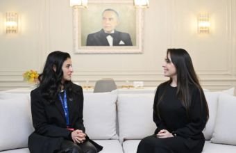 Leyla Əliyeva Dünya Turizm Təşkilatının Baş katibi ilə görüşüb