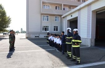 Naxçıvan Şəhər Dövlət Yanğından Mühafizə Hissəsində “açıq qapı günü” tədbiri keçirilib