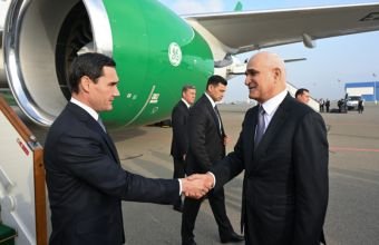 Türkmənistan Prezidenti Azərbaycana səfərə gəlib