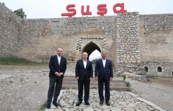 Yaşar Gülər, Zakir Həsənov və İrakli Çikovani Şuşada olublar